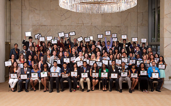 A Group Picture of Recipients of the RMHCSC Scholarship Awards