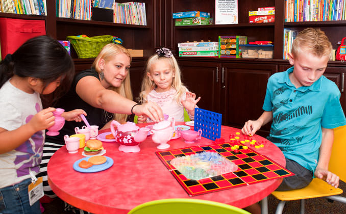 Children Playing in the Family Room at CHOC at Mission Viejo