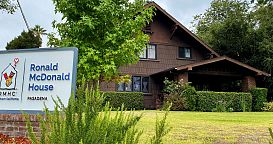 Front of the Pasadena Ronald McDonald House