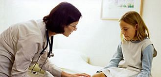 Doctor Examining a Child 